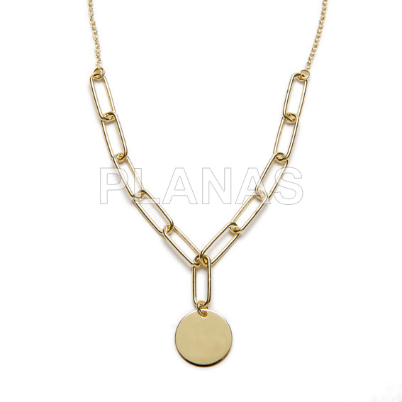 Colar de prata esterlina.