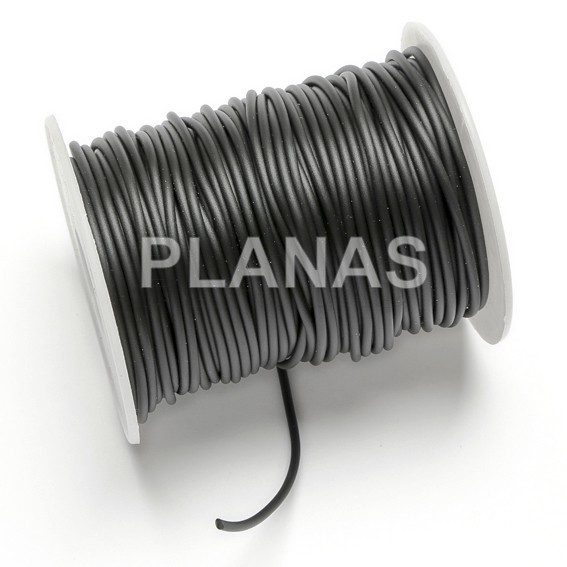 2mm hollow rubber coils. 50 meters.