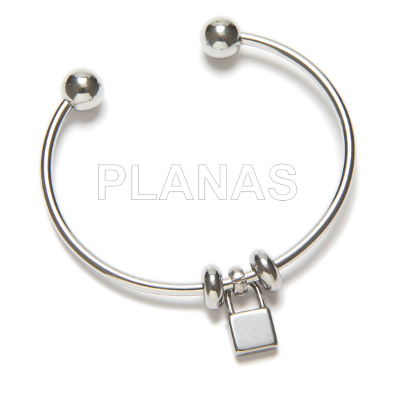 304 stainless steel bracelets, with screw closure. padlock.