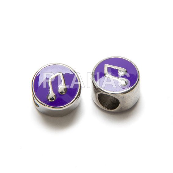 304 stainless steel enamelled spacer musical note.
