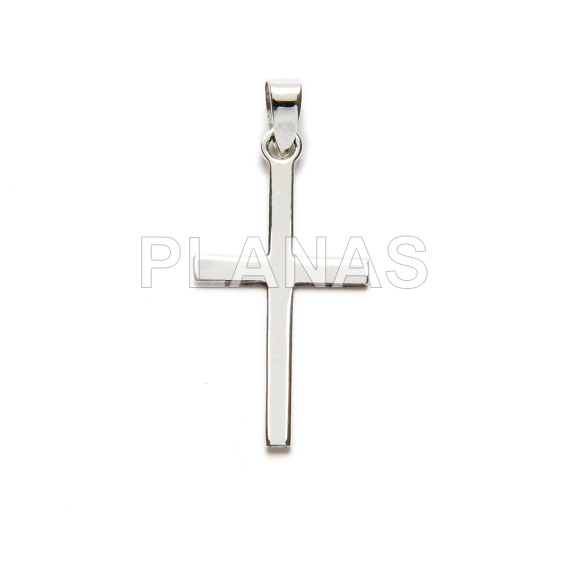 Sterling silver pendant. cross.25x13mm.