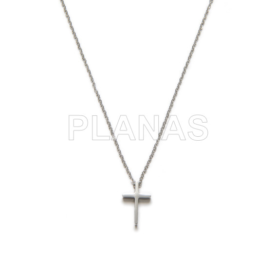 304 stainless steel pendant. cross.
