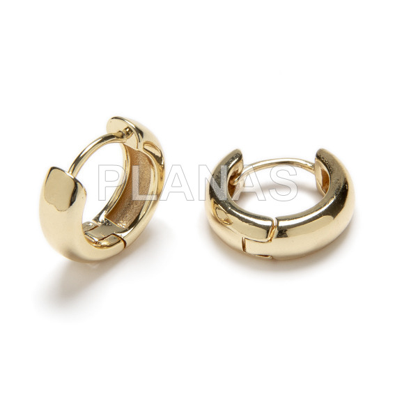 Brass and gold plated rings.