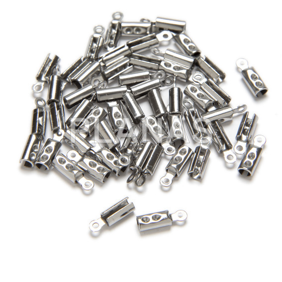 Pack of 50 terminals in stainless steel 304, for 2mm cord.