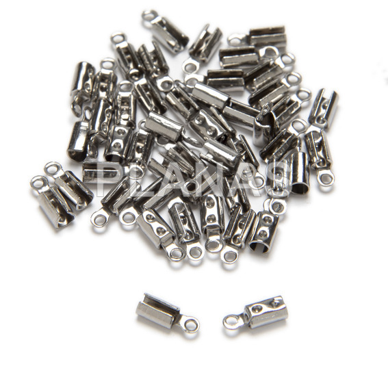 Pack of 50 terminals in stainless steel 304, for 2.2mm cord.