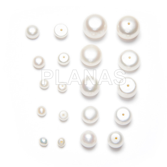 Cultured pearls for earrings 1 hole
