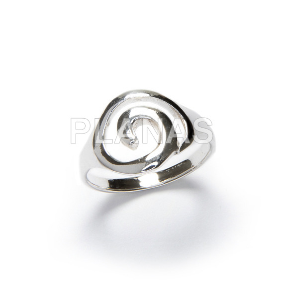 Anillo en Plata de Ley.ESPIRAL.