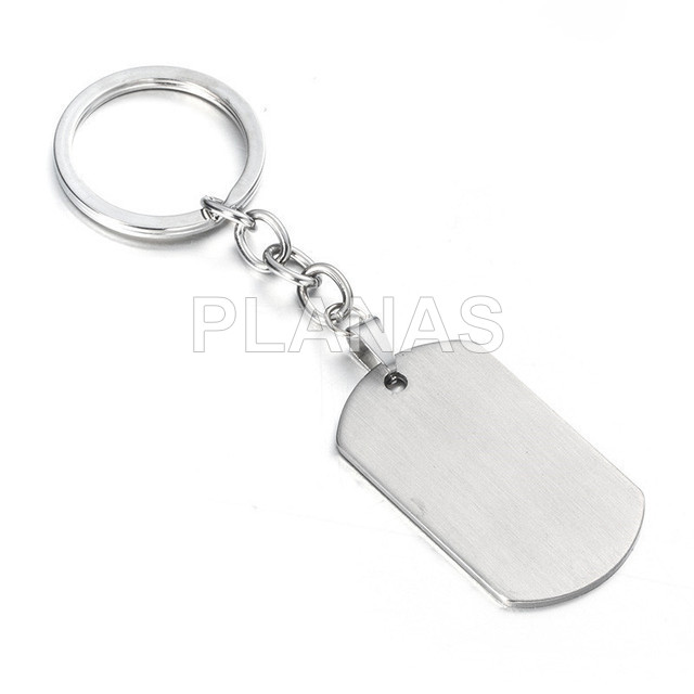 Keychain for men in titanium steel.