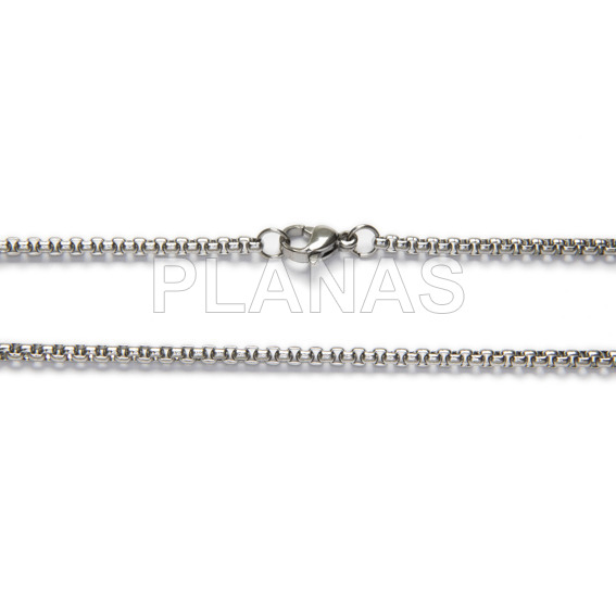 50cm 304 stainless steel rolo chain.