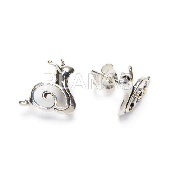 Pendientes en Plata de ley.CARACOL.