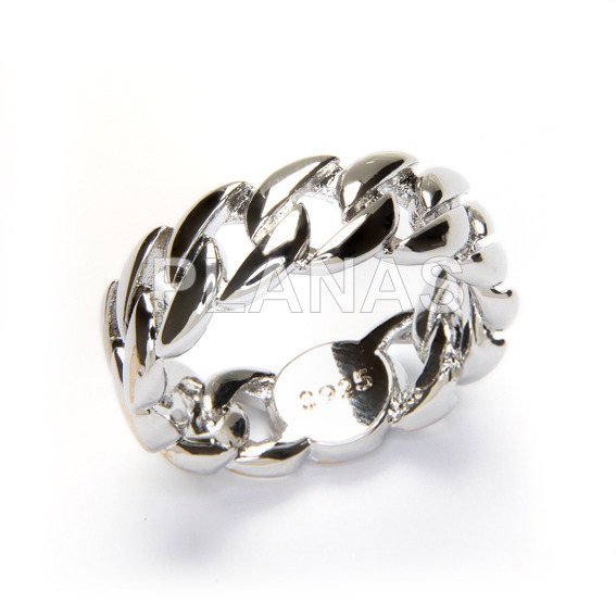 Barbada ring in copper, silver color.