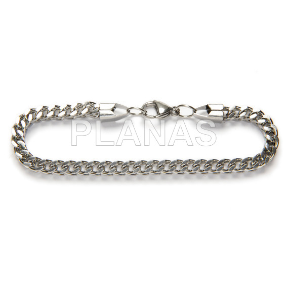 Stainless steel bracelet.