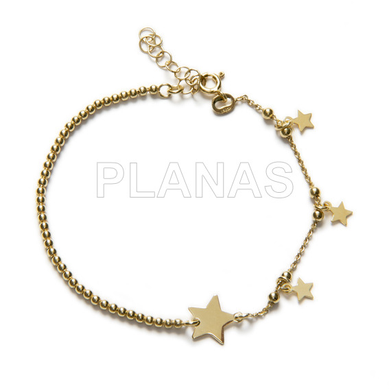 Pulseira em prata de lei. estrelas.