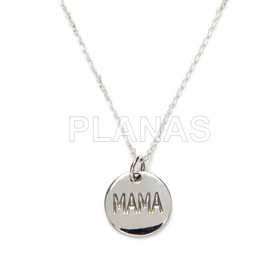 Necklace for mama in sterling silver.