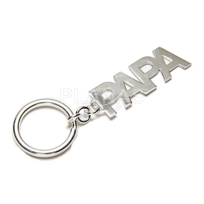 Keychain in sterling silver for papa.