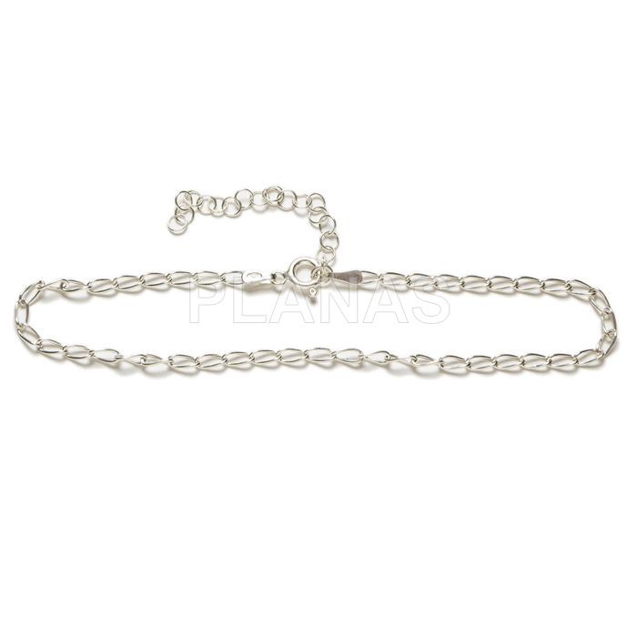 Cheval anklet in sterling silver.