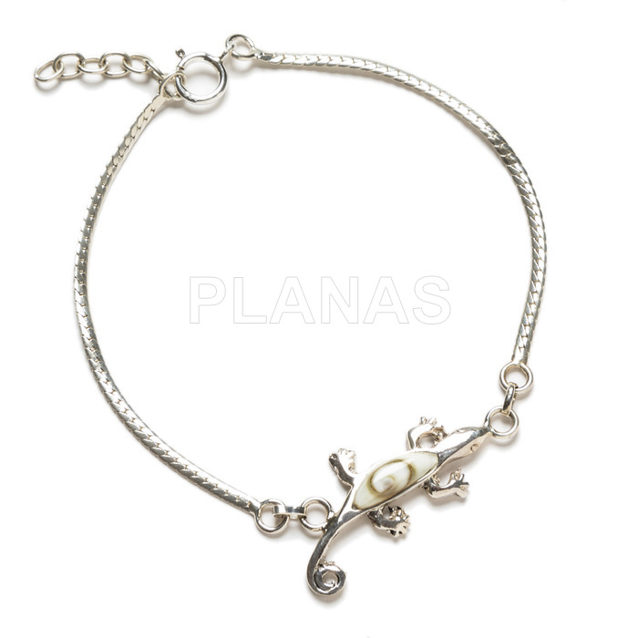 Bracelet in sterling silver and chiva.lizard.