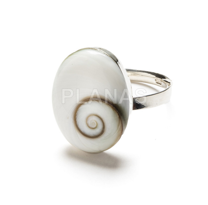 Ring in sterling silver and chiva.