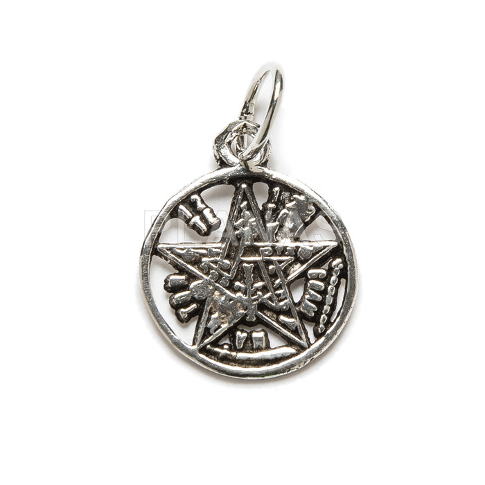 Mini pendants in sterling silver. tetragrammaton.