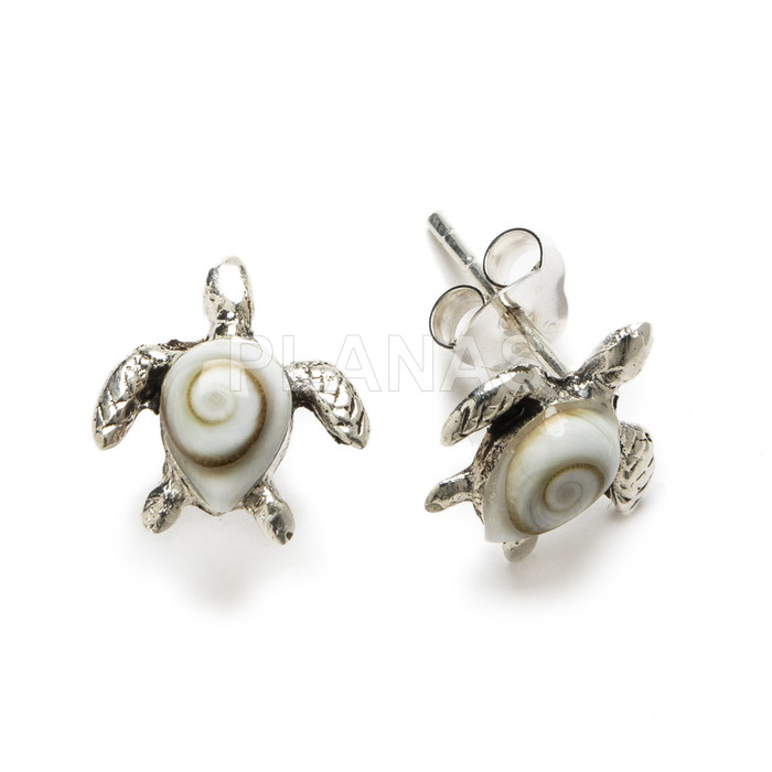Earrings in sterling silver and chiva.tortuga.