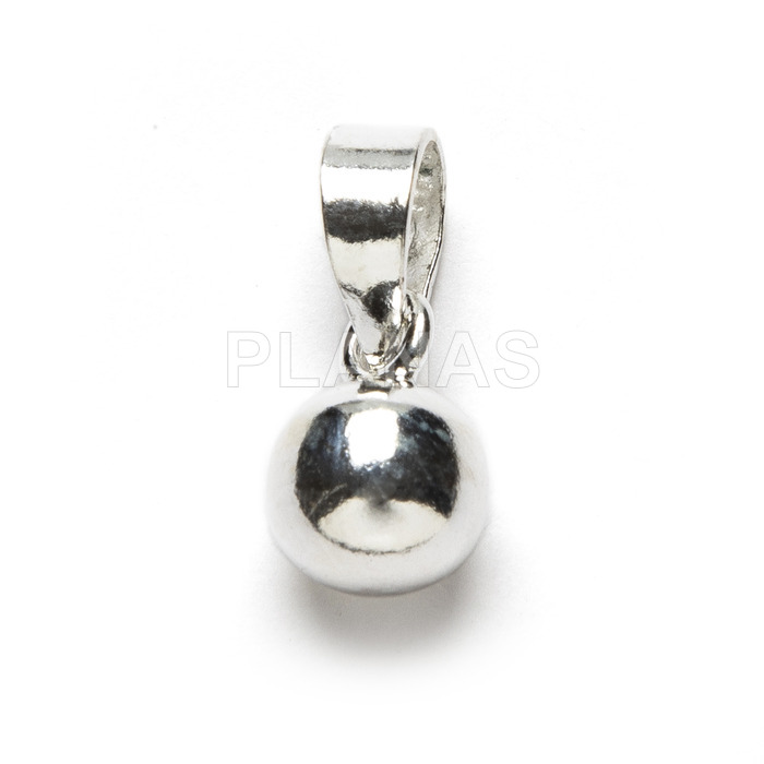 Mini sterling silver pendants.ball.