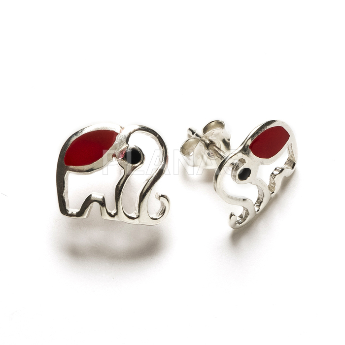 Pendientes Plata y Coral