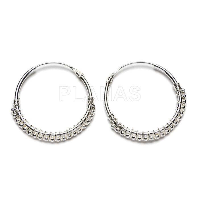 Sterling silver earrings.