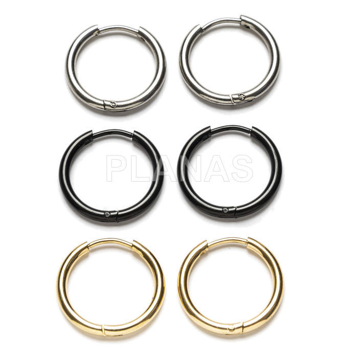 Rings in stainless steel 304 with a thickness of 2.5mm. 2.5x17mm.