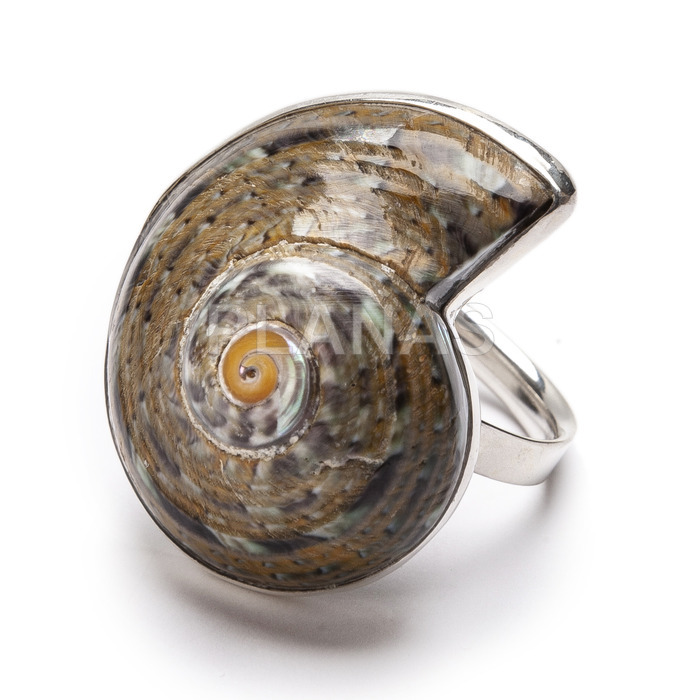 Adjustable balinese sterling silver ring. caracol.