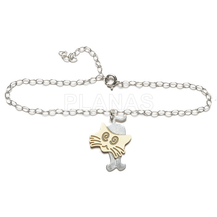 Anklet in sterling silver. cat.