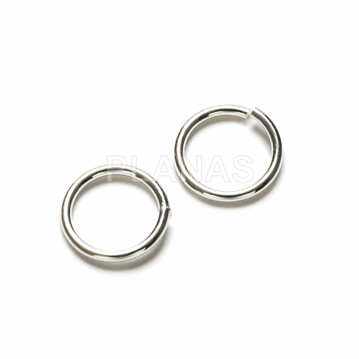 Open ring in sterling silver 7x0.8mm.
