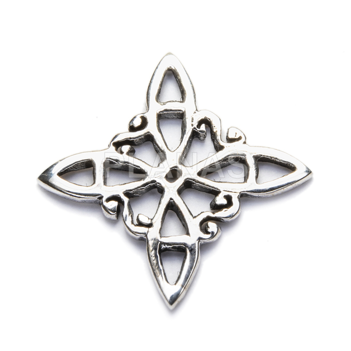 Entrepiece in sterling silver. witches symbol.
