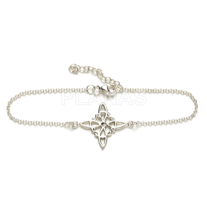 Sterling silver bracelet. witches knot.