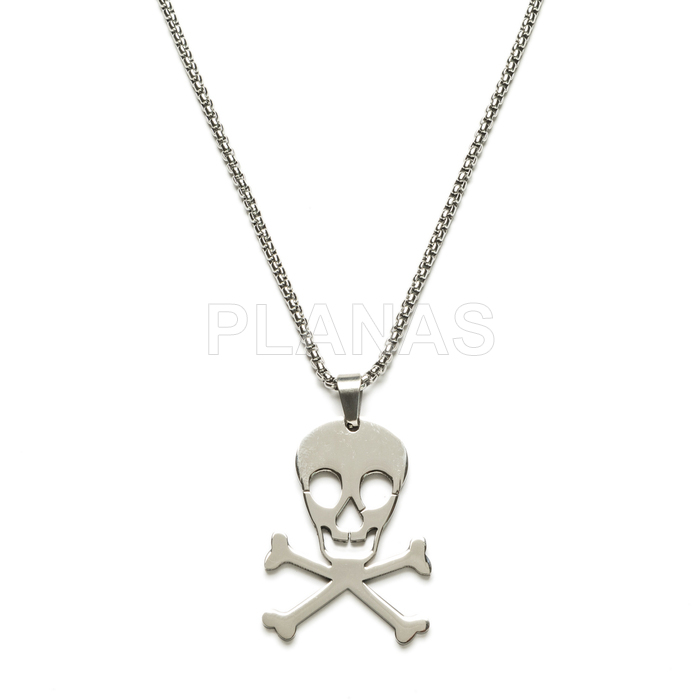 Colgante en Acero Inoxidable 304. CALAVERA.