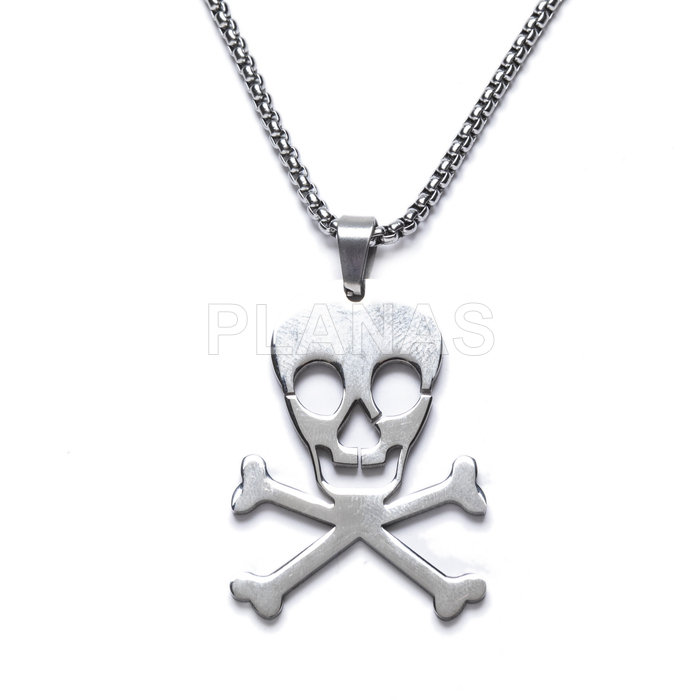 Collar en Acero Inoxidable. CALAVERA. 