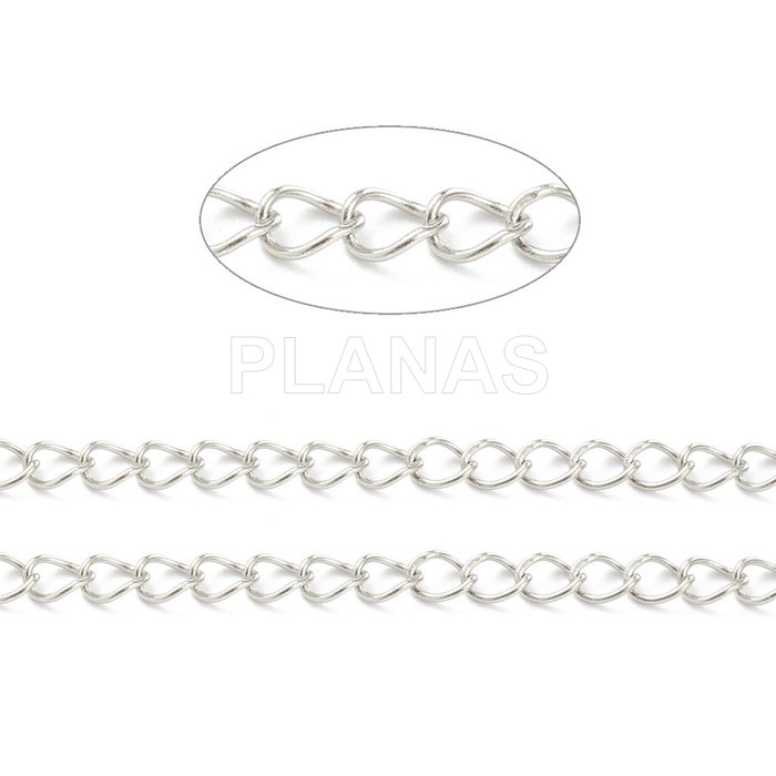 1 Metro de cadena en Acero Inoxidable.