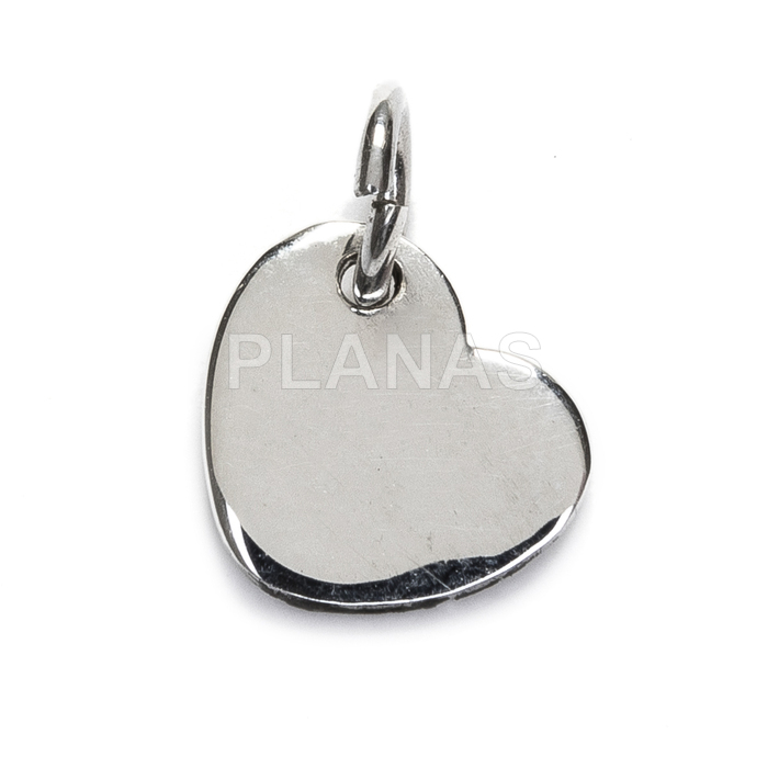 Mini pendants in sterling silver. heart.