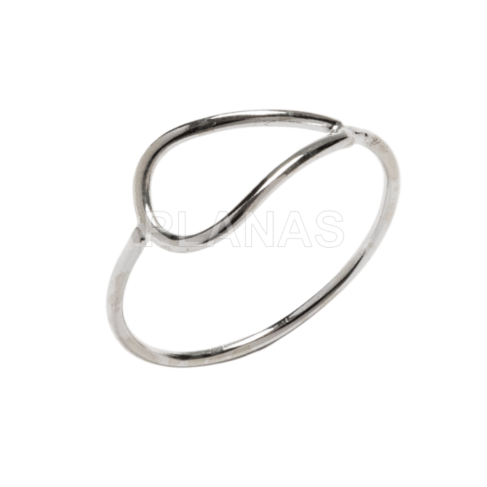 Anillo en Plata de Ley.  