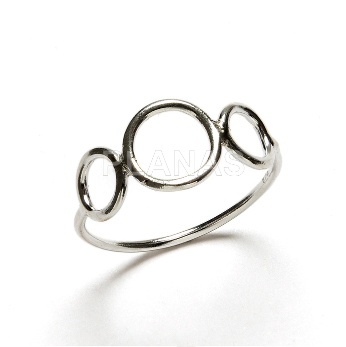Sterling silver ring. circles.  