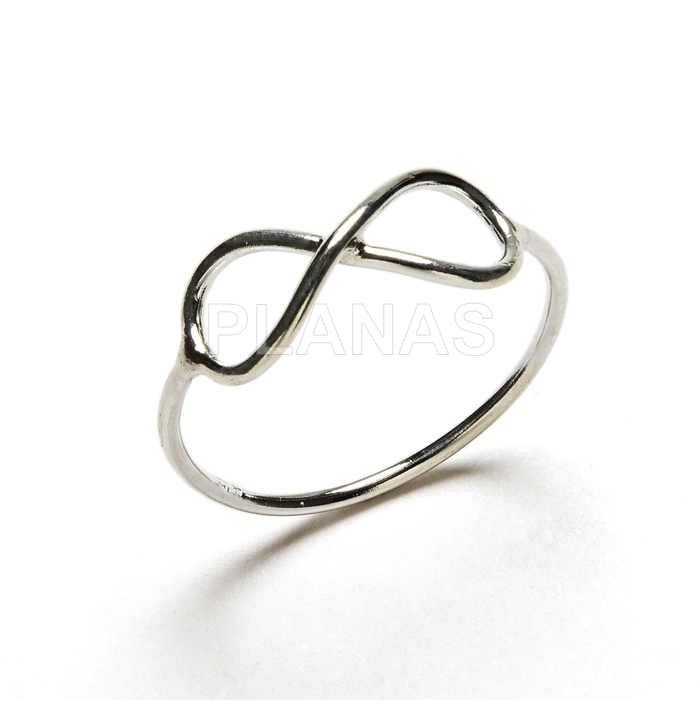 Sterling silver ring. infinity. 