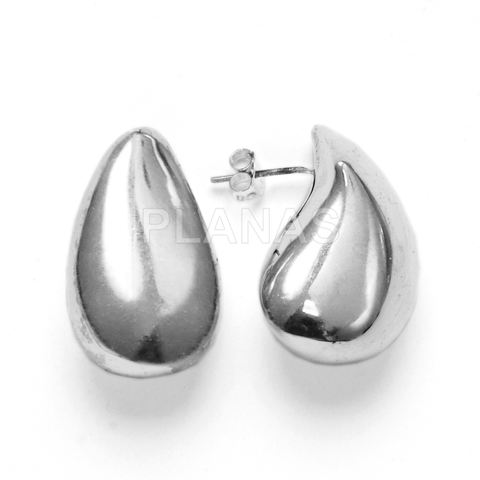 Sterling silver earrings. drop.
