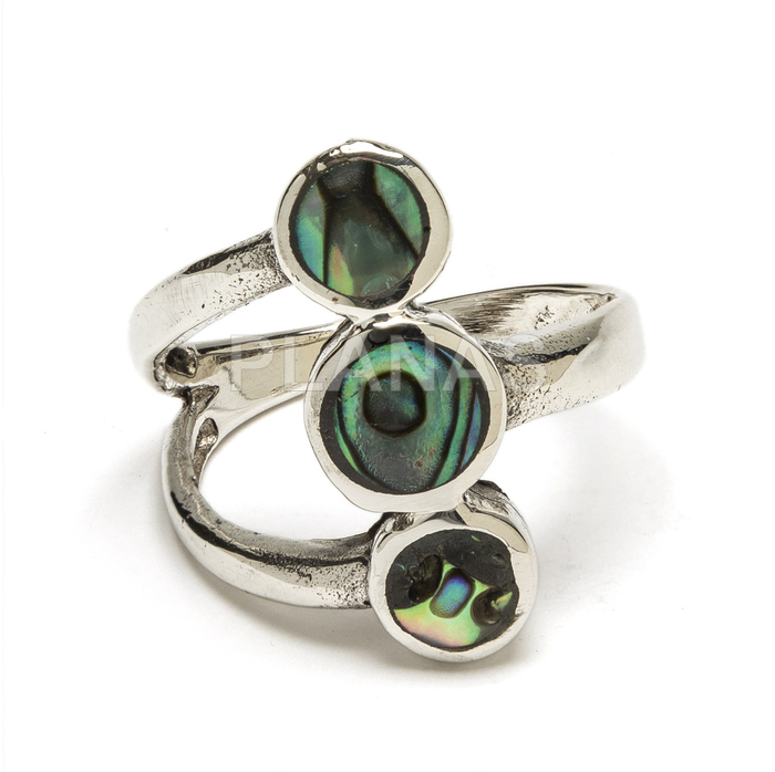 Ring in sterling silver and abalone.