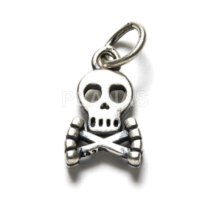 Mini colgante en Plata de Ley. CALAVERA.