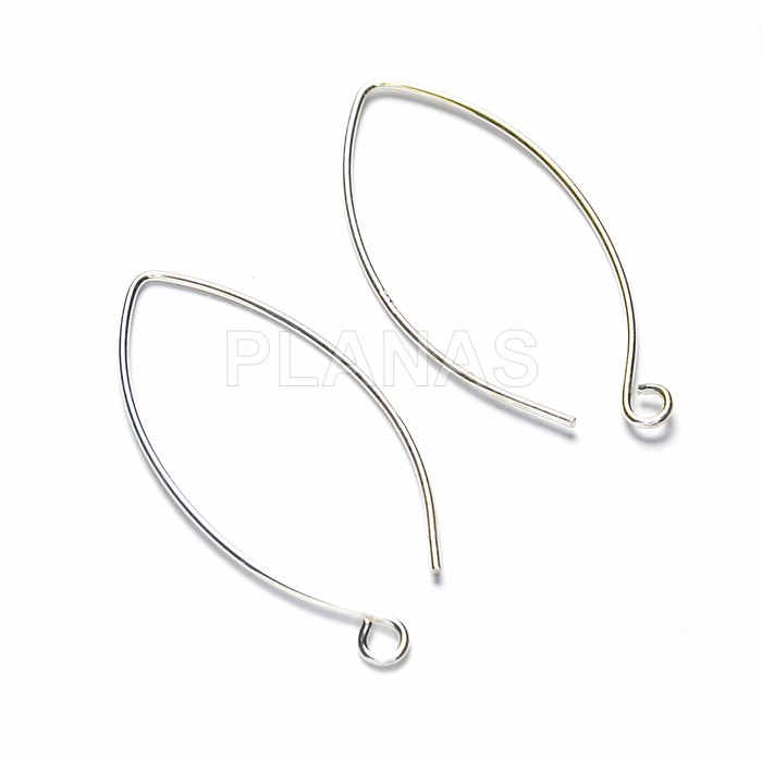 Bases en argent sterling pour boucles d