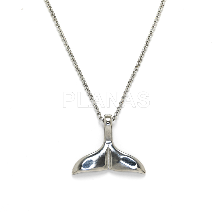 Collar en Acero Inoxidable de 60cm. COLA DE BALLENA.