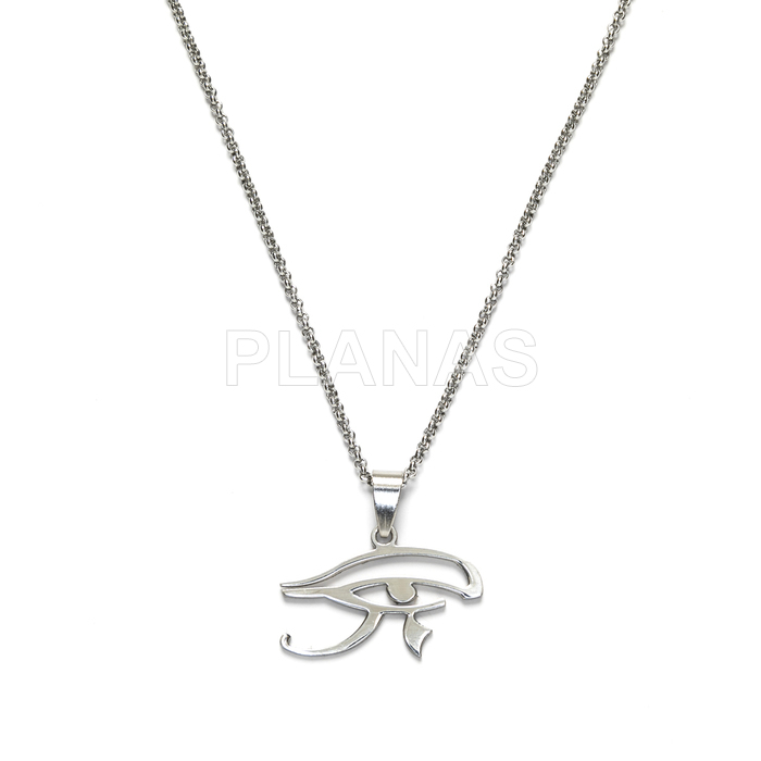 Collar en Acero Inoxidable de 60cm. OJO DE HORUS.