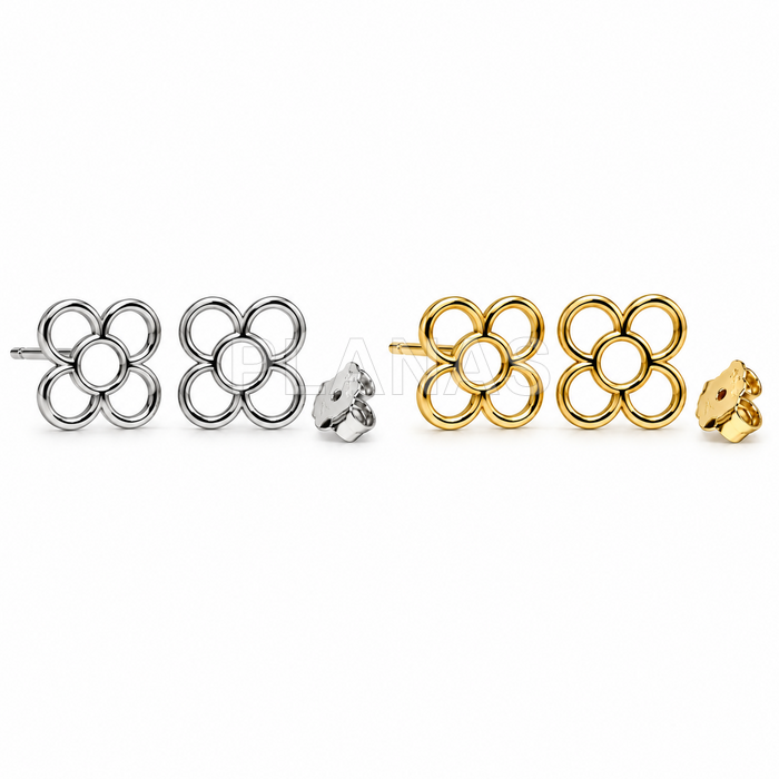 Pendientes en Plata de ley. PANOT.