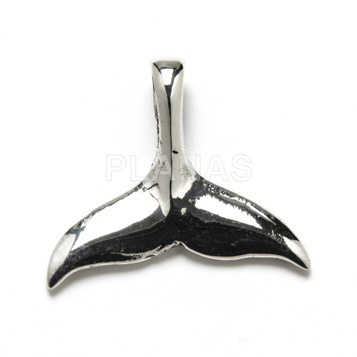 Colgante en Plata de Ley. COLA DE BALLENA.