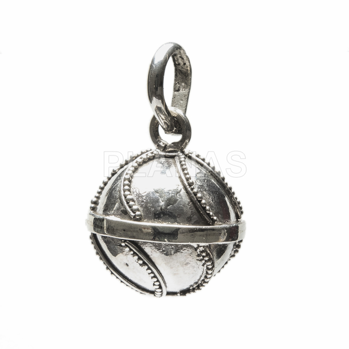 Llamador de Angel en Plata de Ley. 12mm.