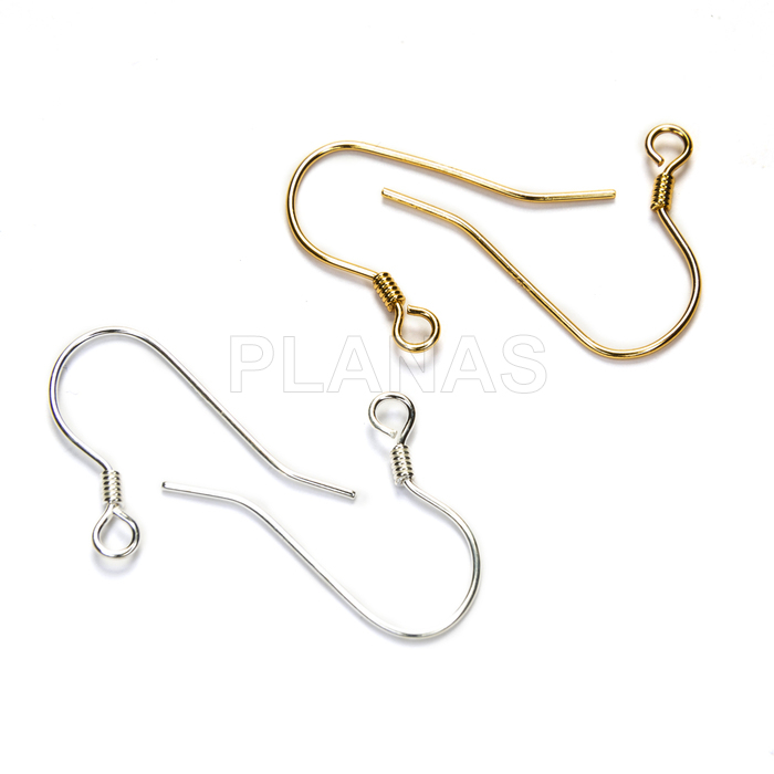 Base en Plata de Ley para pendientes. 